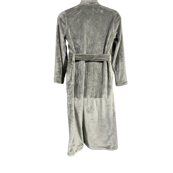 UGG Marlow Double Face Fleece Robe in Charcoal Gray Size Medium NWT - Picture 4 of 9